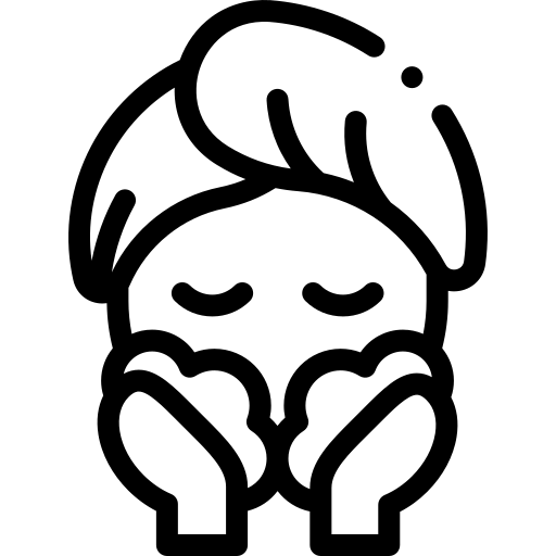 Washing face icon